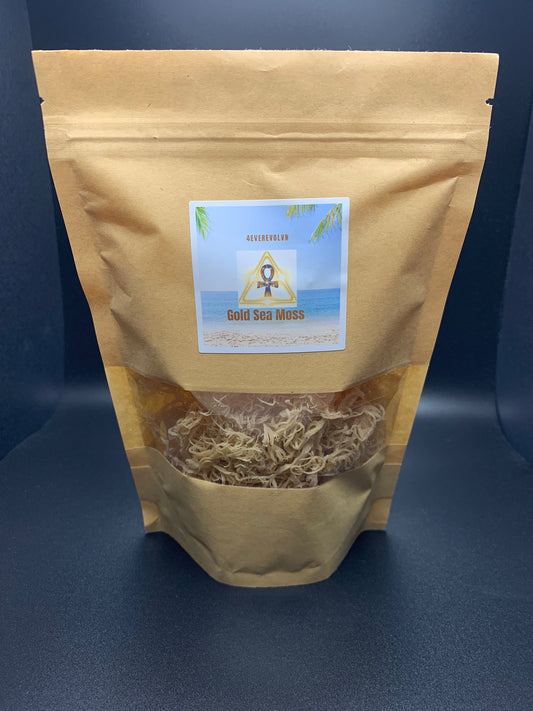 4everevolvn Dried Wild Crafted Gold Sea Moss